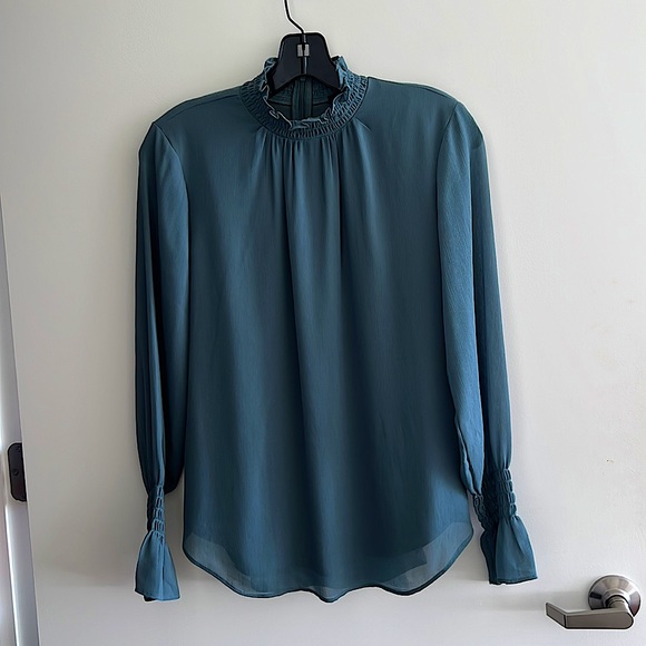 Ann Taylor Ruffle High Neck Top - Picture 13 of 14